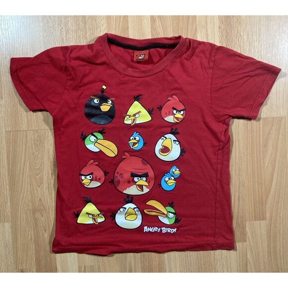 Angry Birds Characters • Red Graphic Tee T-Shirt (Youth Size 10/M) • 2009-2012 - Picture 1 of 4